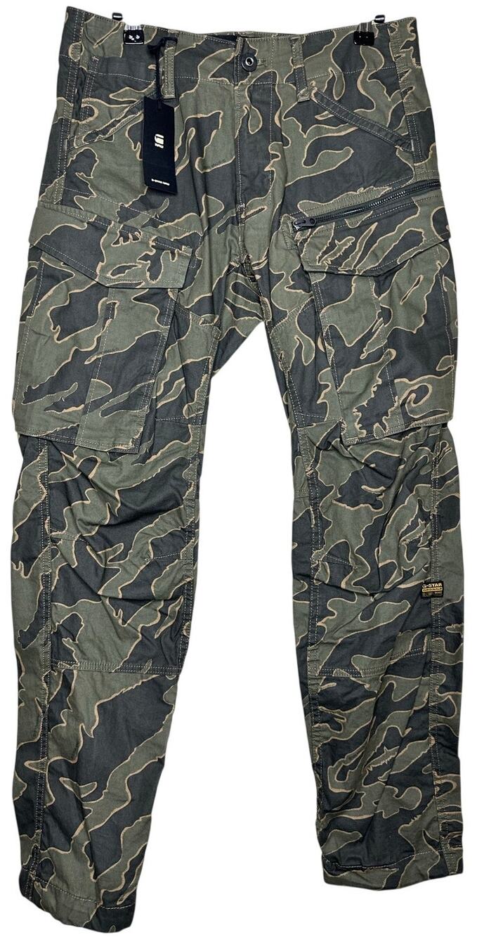 G-Star RAW Rovic Zip 3D Regular Tapered Cargo Camo Pants Size 28x30 NWT $200